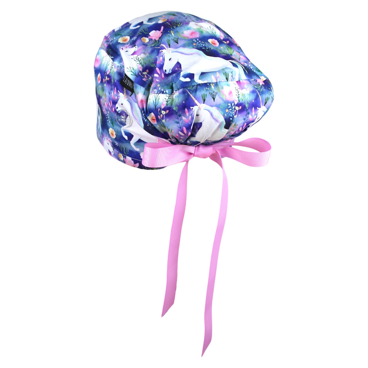 Whimsical Healing Unicorns Euro Scrub Cap