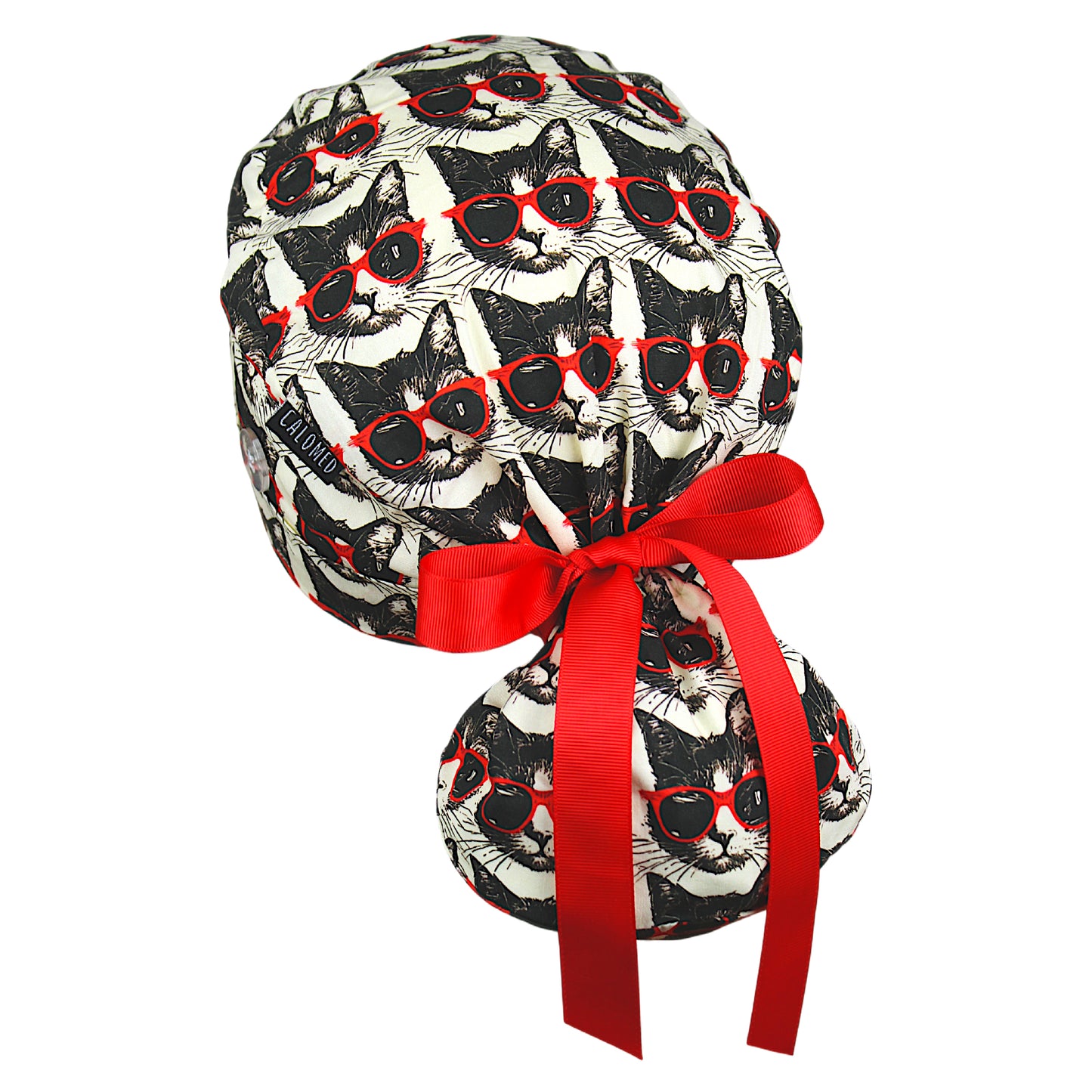 Cat-Itude Ponytail Scrub Cap
