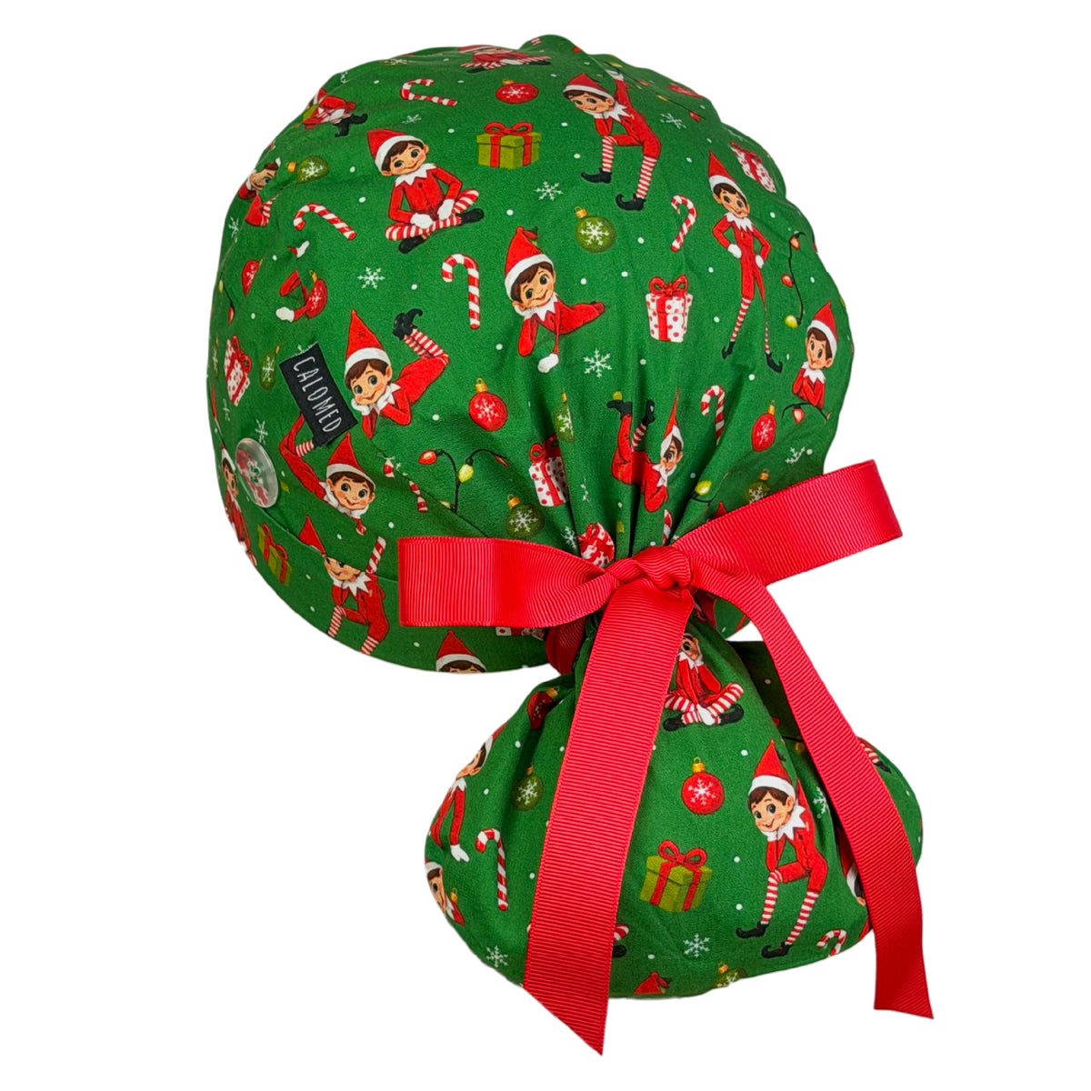 Elf Squad Ponytail Scrub Cap