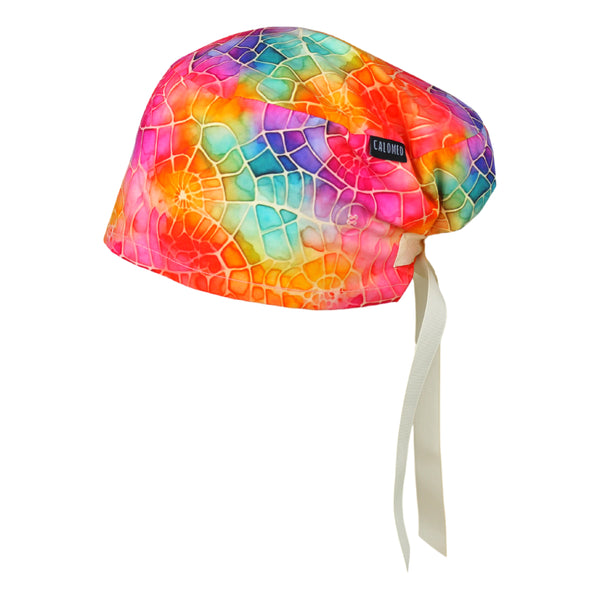 Bright Colorful Fossils Euro Scrub Cap
