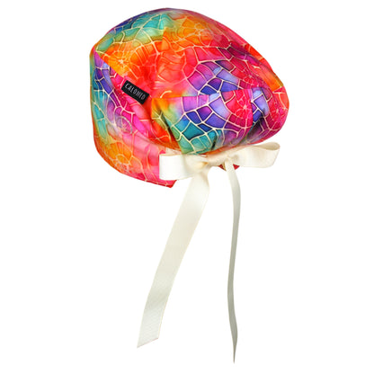 Bright Colorful Fossils Euro Scrub Cap