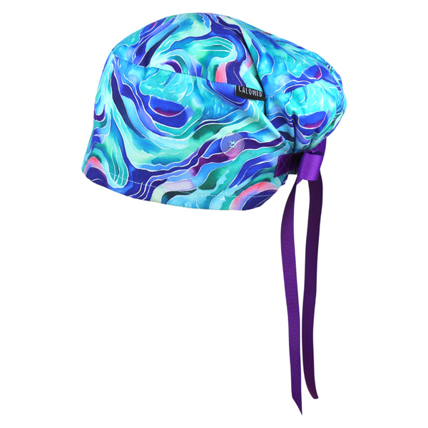 Blue Current Euro Scrub Cap
