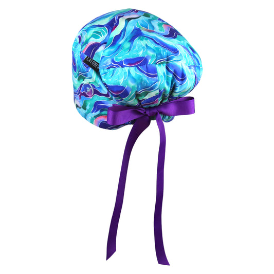 Blue Current Euro Scrub Cap