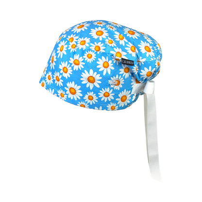 Bright Daisy Sky Euro Scrub Cap