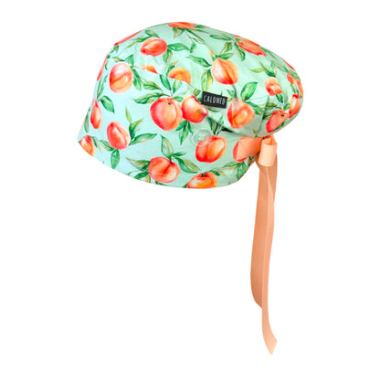 Fresh Peach Orchard Delight Euro Scrub Cap