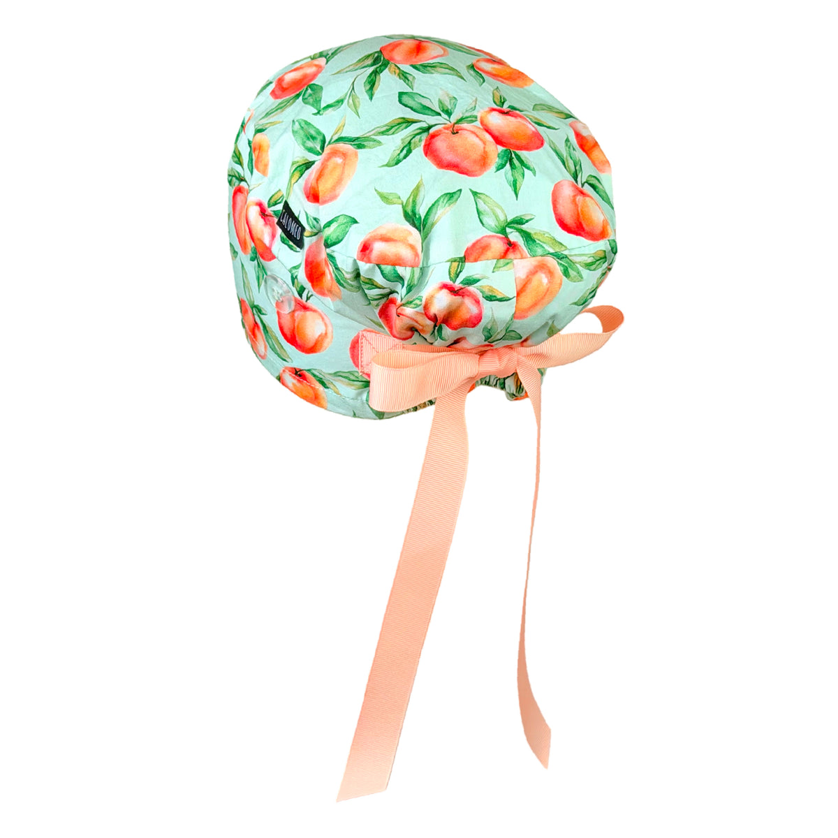 Fresh Peach Orchard Delight Euro Scrub Cap