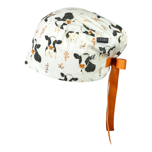 Moo Crew Farmyard Meadow Euro Scrub Cap