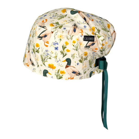 Duckling Meadow Euro Scrub Cap