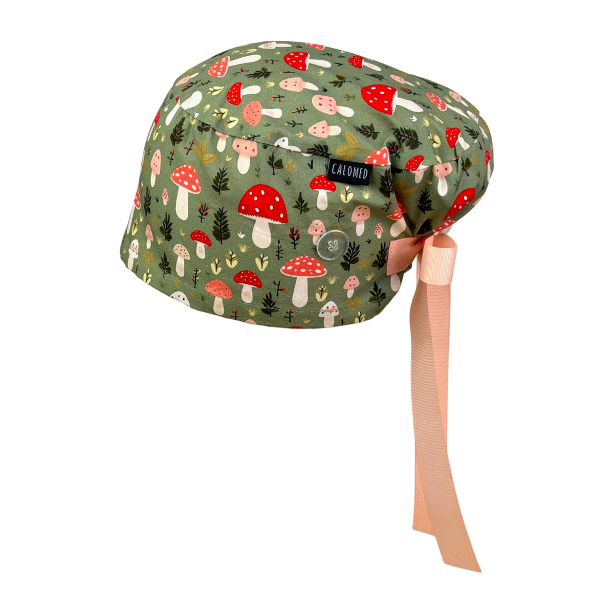 Forrest Mushroom Patch Euro Scrub Cap