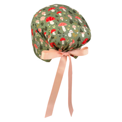 Forrest Mushroom Patch Euro Scrub Cap
