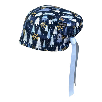 Winter Wonderland Euro Scrub Cap
