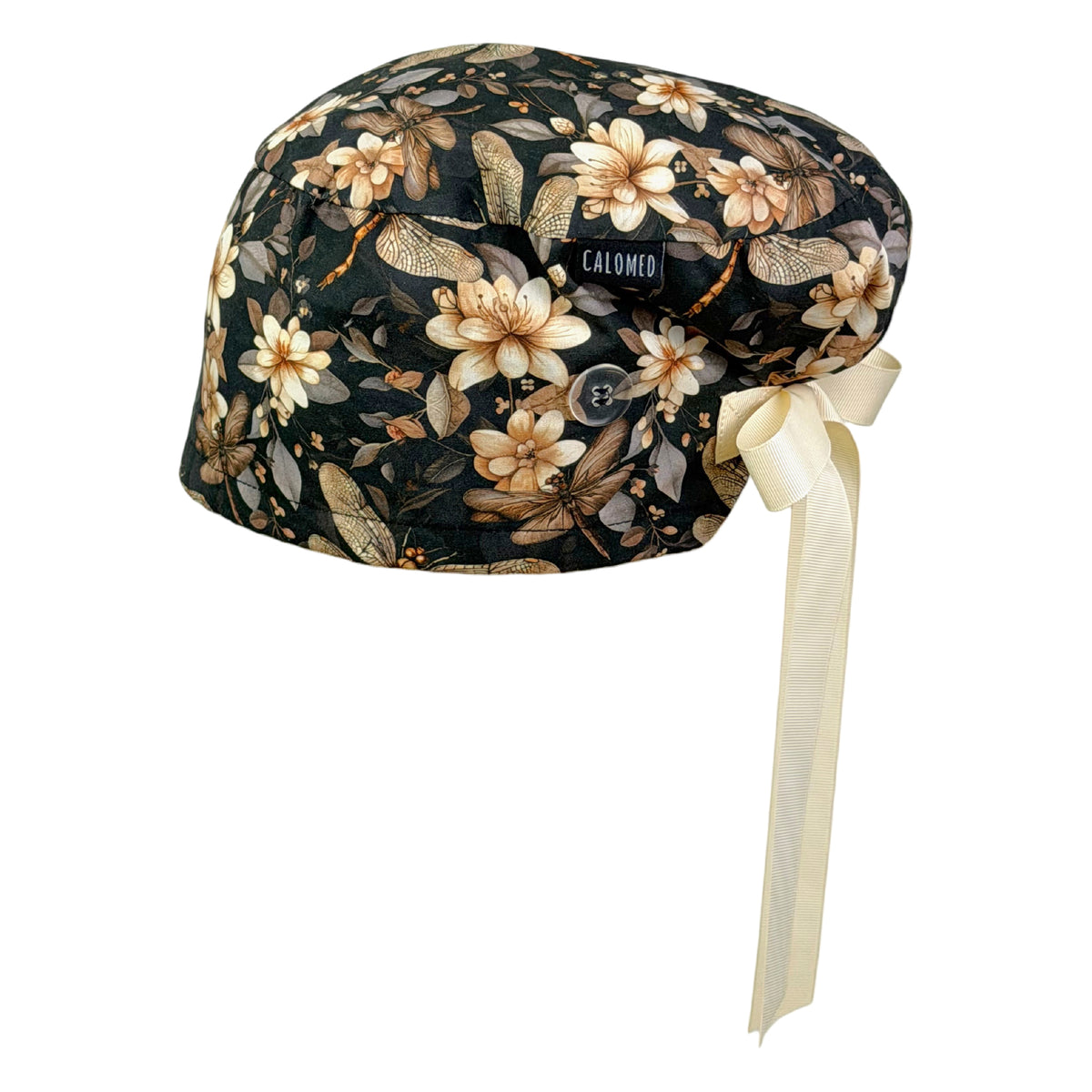 Golden Dragonflies Euro Scrub Cap