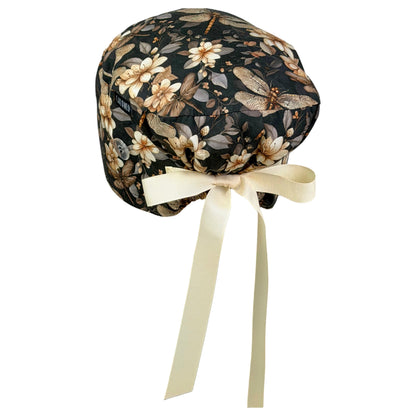 Golden Dragonflies Euro Scrub Cap
