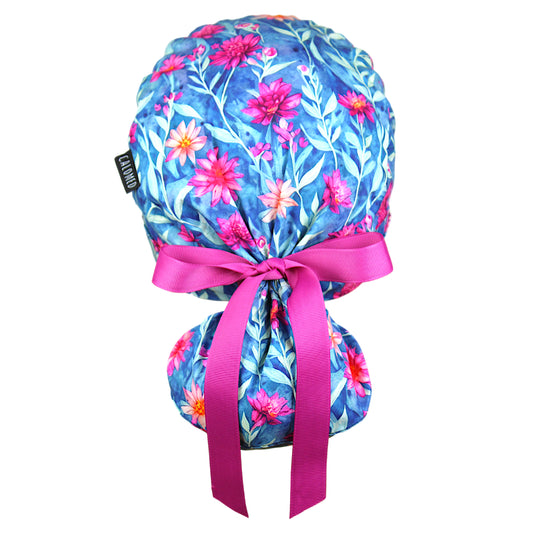 Rosewater Garden Ponytail Scrub Cap