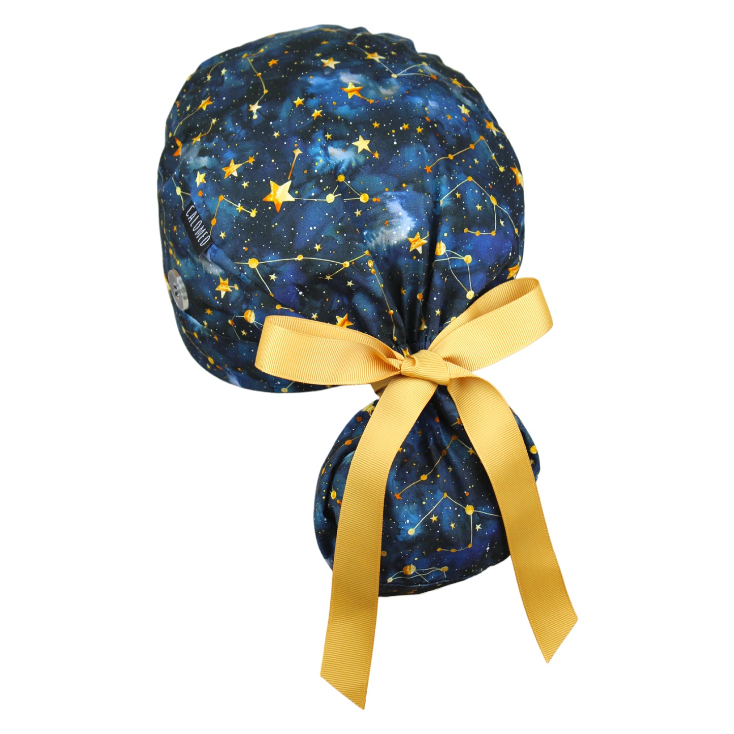 Celestial Constellations Ponytail Scrub Cap