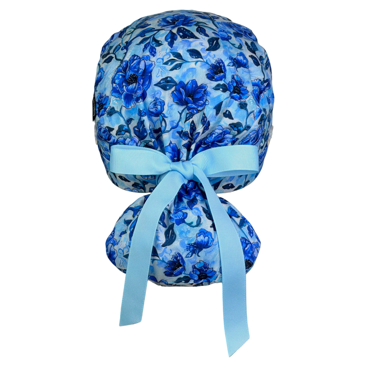 Royal Bloom Ponytail Scrub Cap