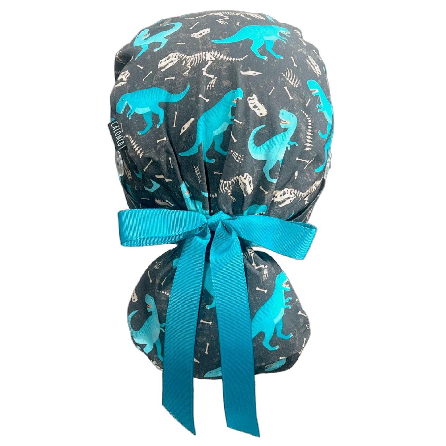 Blue Dinosaurs on Gray