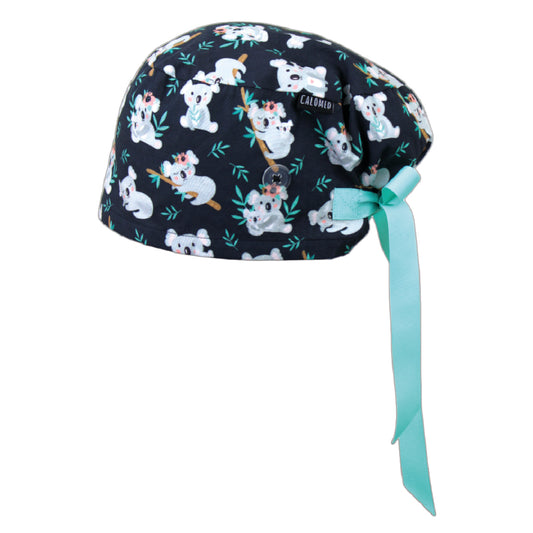 Koalas in Trees Euro Scrub Cap - 100% Cotton
