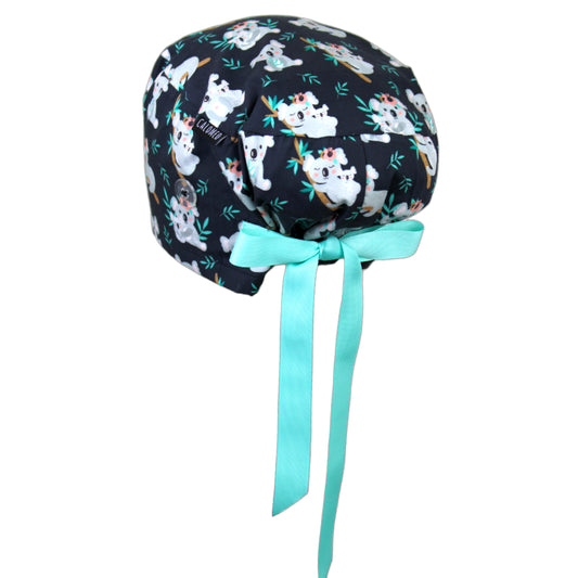 Koalas in Trees Euro Scrub Cap - 100% Cotton