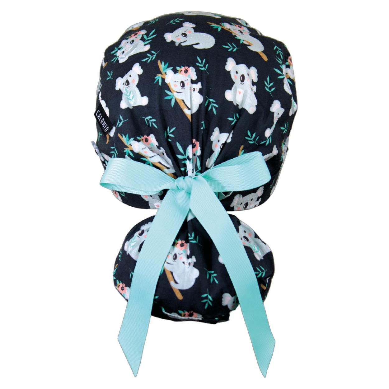 Koalas in Trees Ponytail Scrub Cap Ponytail Scrub Cap - 100% Cotton