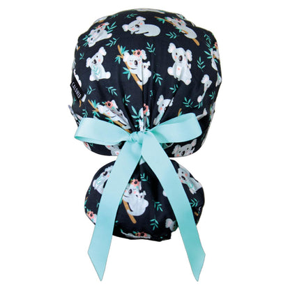 Koalas in Trees Ponytail Scrub Cap Ponytail Scrub Cap - 100% Cotton
