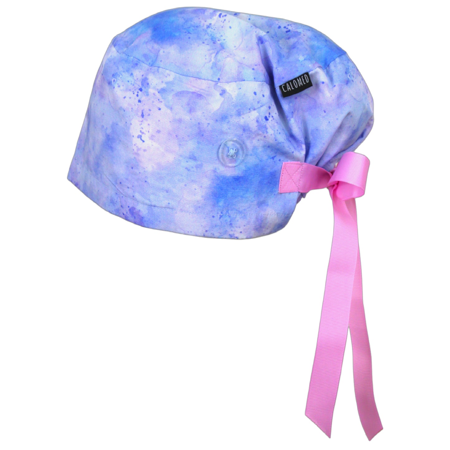 Purple Paint Splatter Euro Scrub Cap - 100% Cotton
