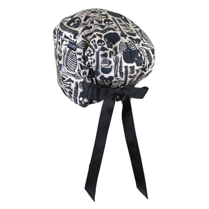 Vintage Skeleton Euro Scrub Cap - 100% Cotton